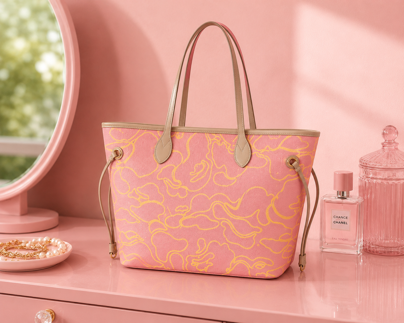 Pink Camo Sweetheart Tote Bag 💕